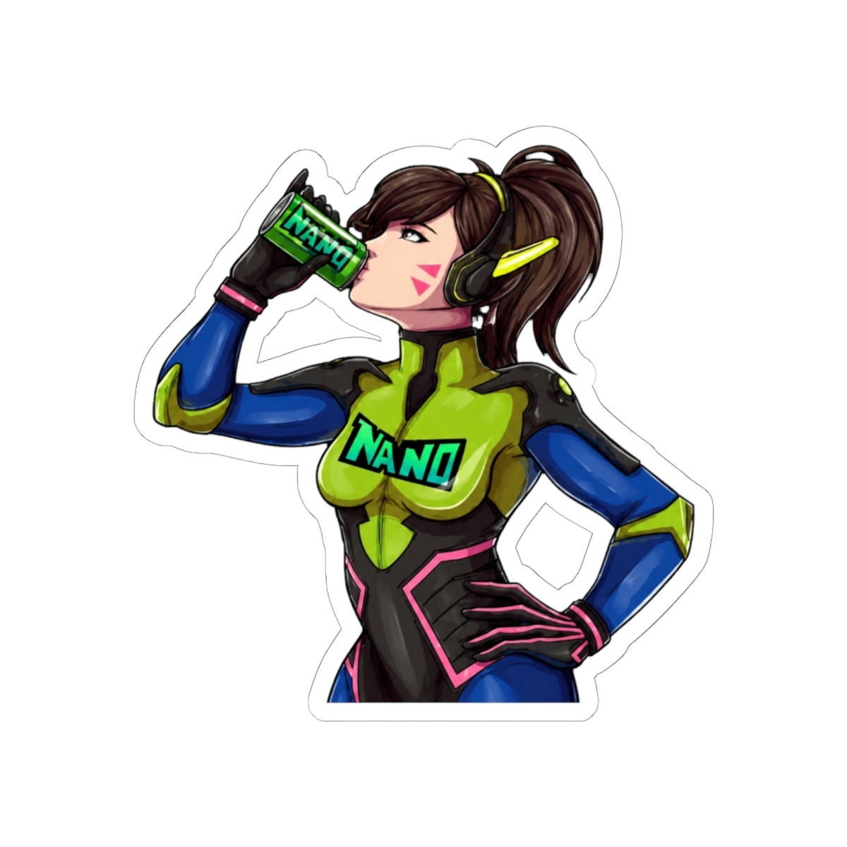 Drink Nano Cola Sticker | Nano Machine
