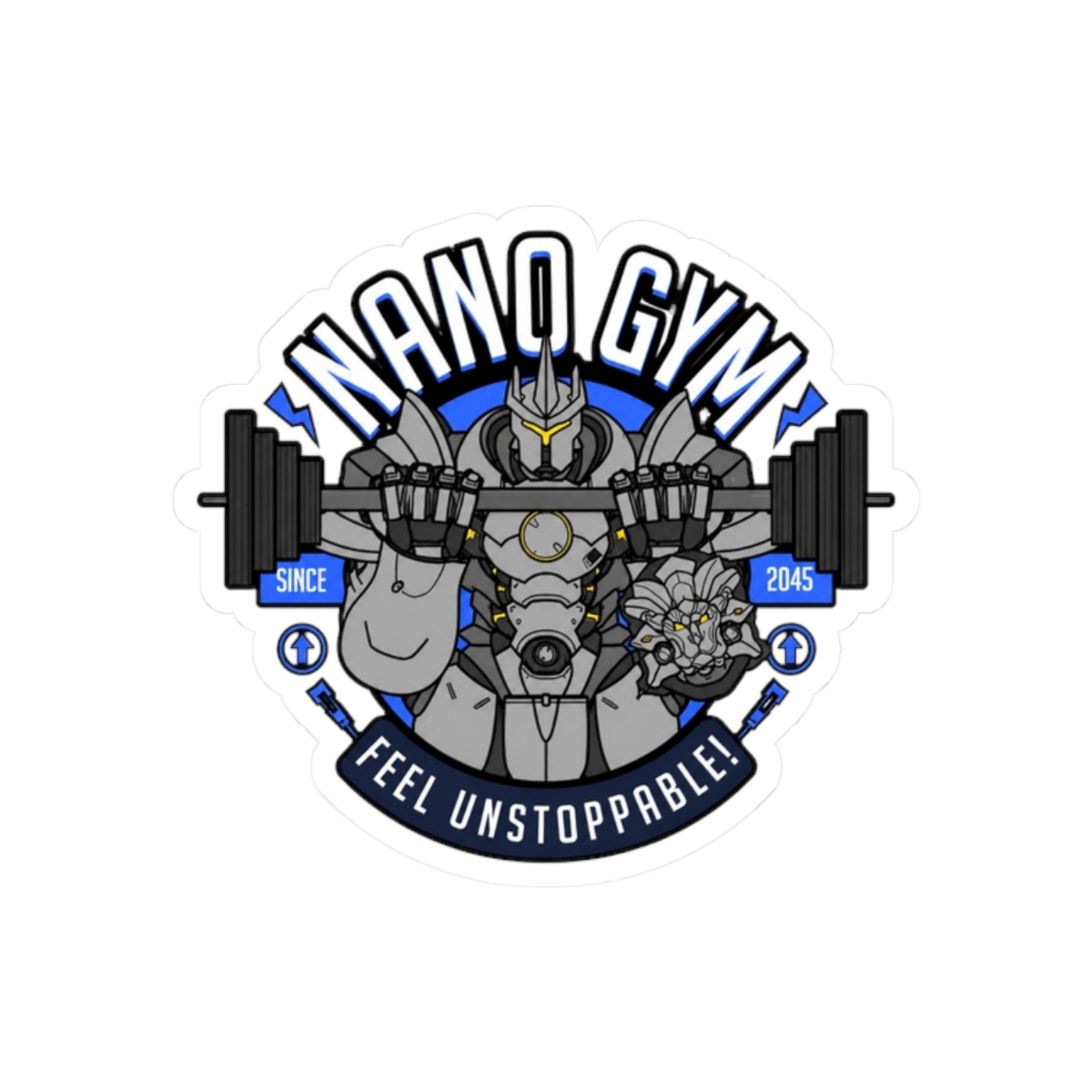 Nano Gym Sticker | Nano Machine - alternate angle 3, merchandise
